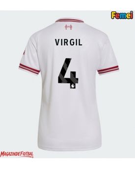 Liverpool Virgil van Dijk #4 Tricou Fotbal Replică 2026-27 Femei Deplasare Liverpool Virgil van Dijk #4 Tricou Fotbal Replică 2026-27 Femei Deplasare